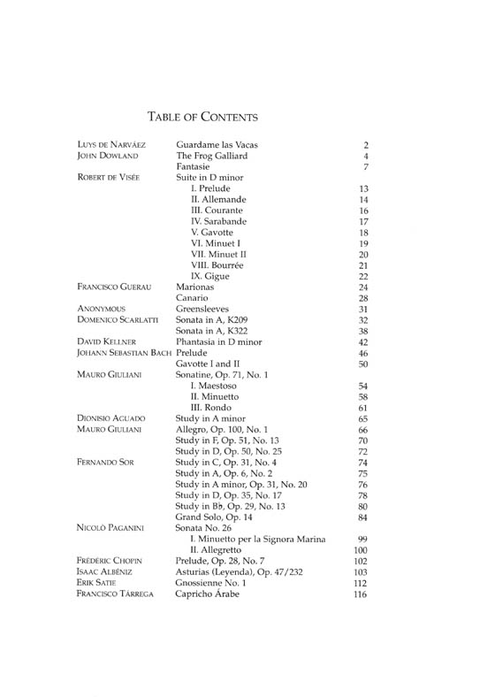 Classical Guitar Favorites with Tablature