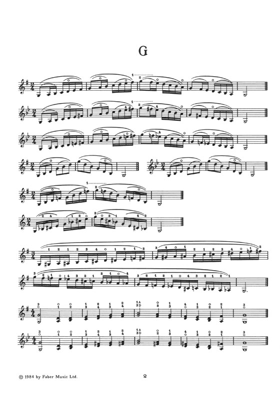 Collier Scales for Arpeggios for Violin 琶音與小提琴音階