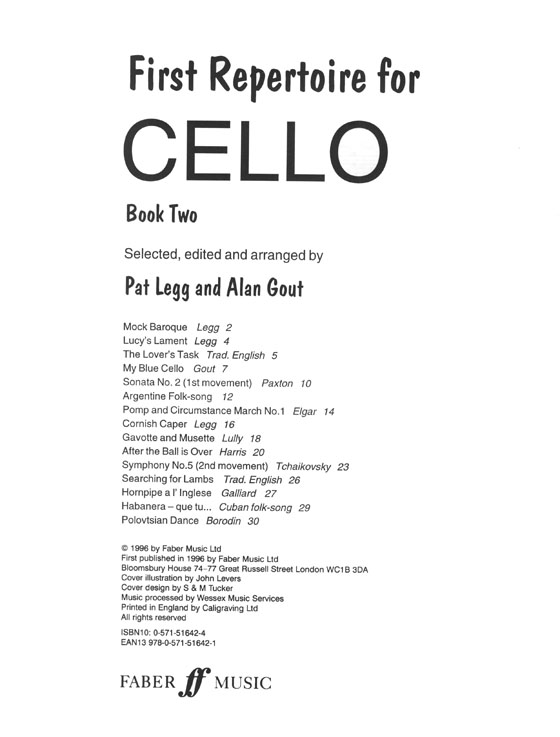 First Repertoire for Cello with Piano‧Book 2