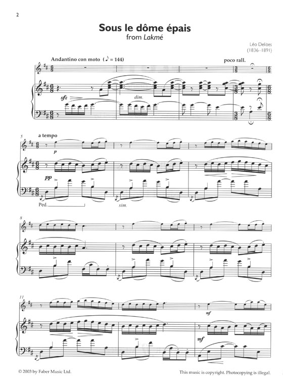 Concert Repertoire for Flute with Piano