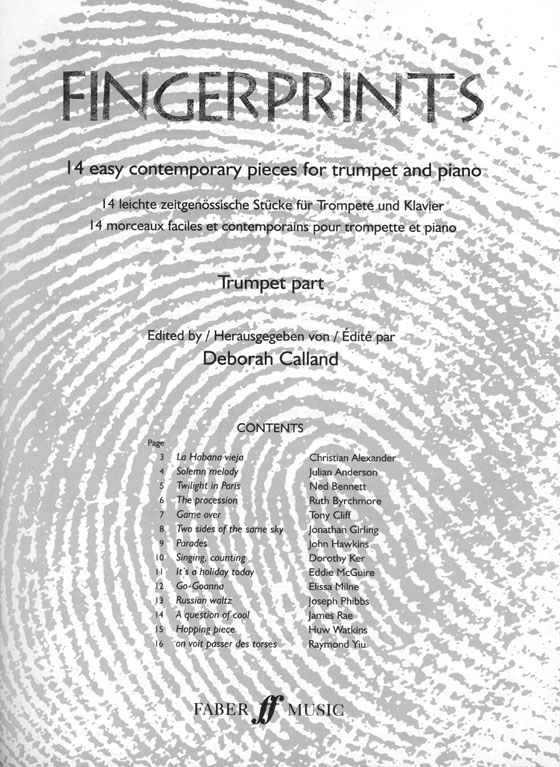 FingerPrints 14 Easy Contemporary Pieces for Trumpet and Piano