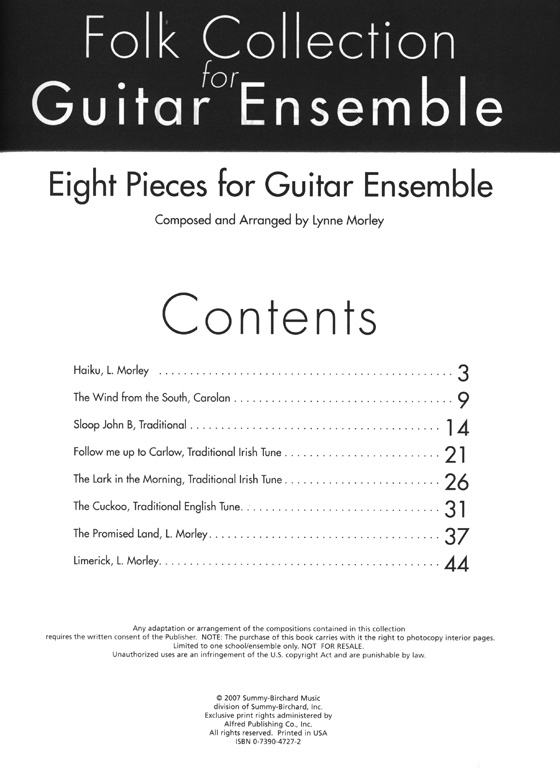 Folk Collection for Guitar Ensemble