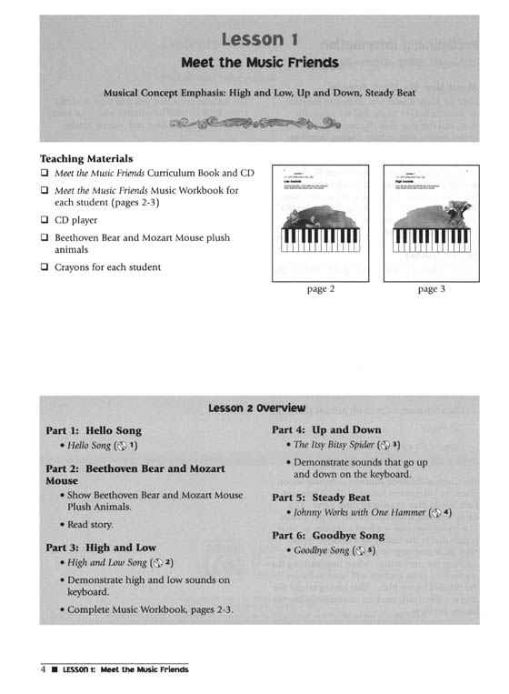 Music for Little Mozarts: Meet the Music Friends Curriculum Book