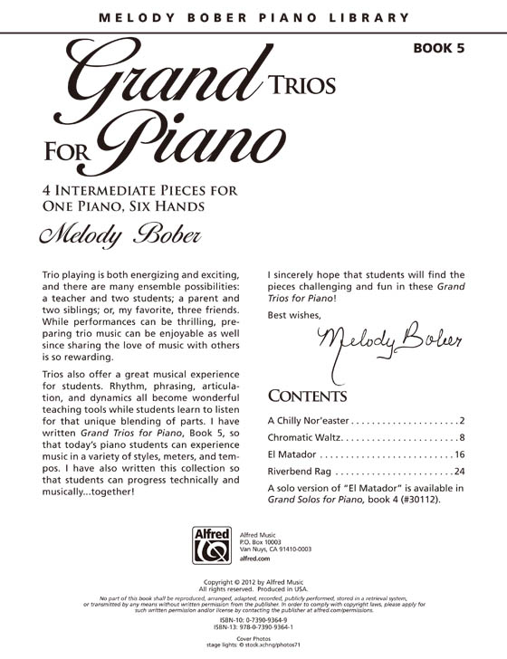 Grand Trios for Piano, Book 5