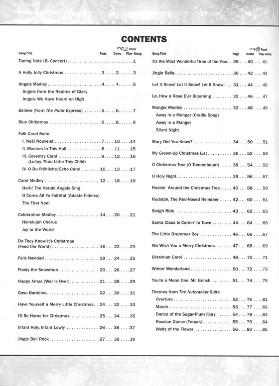 Ultimate Christmas Instrumental Solos for Horn in F(Book & CD)