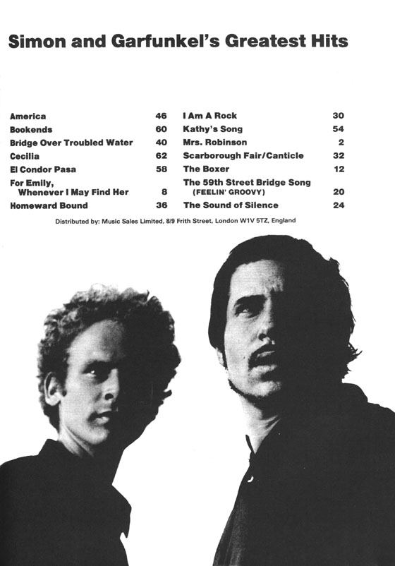 Simon & Garfunkel's Greatest Hits Piano／Vocal