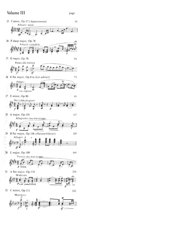 Beethoven‧Complete Pianoforte Sonatas (Craxton & Tovey) Volume Ⅲ‧Associatedboard