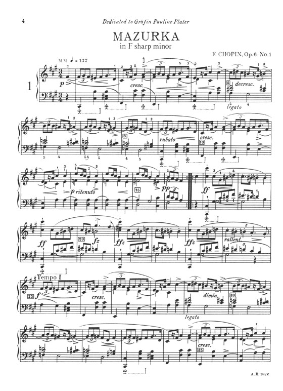 Chopin Mazurkas for Piano (ABRSM)