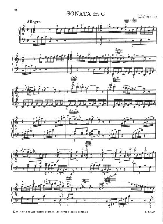 Mozart: Sonatas For Pianoforte, Volume Ⅰ (Sadie)