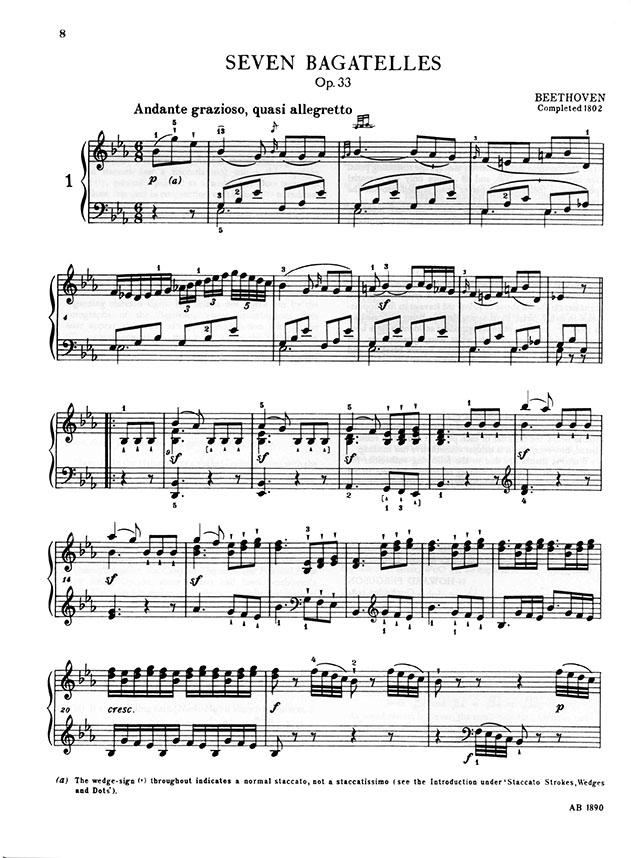Beethoven Bagatelles (Ferguson) for Piano