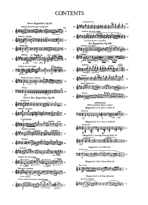 Beethoven Bagatelles (Ferguson) for Piano