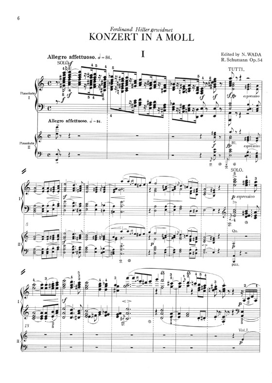 Schumann Klavier Konzert Op. 54/シューマン ピアノ協奏曲 イ短調 Schumann Klavier Konzert Op. 54/シューマン ピアノ協奏曲 イ短調
