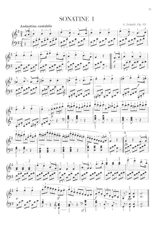 Diabelli Sonatinen für Klavier Op. 151, 168／ディアベルリ ソナチネ
