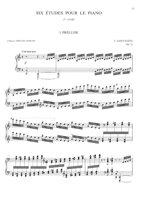 Saint-Saens Études Op. 52, Op. 111／サン＝サーンス エテュード集 作品52‧作品111 for Piano