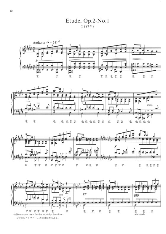 Scriabin【Piano Works , Vol. 1】Complete Etudes  Op.2-1,Op.8,Op.42,Op.49-1,Op.56-4,Op.65 スクリアビン ピアノ曲集 第一巻 エチュード集(全曲)