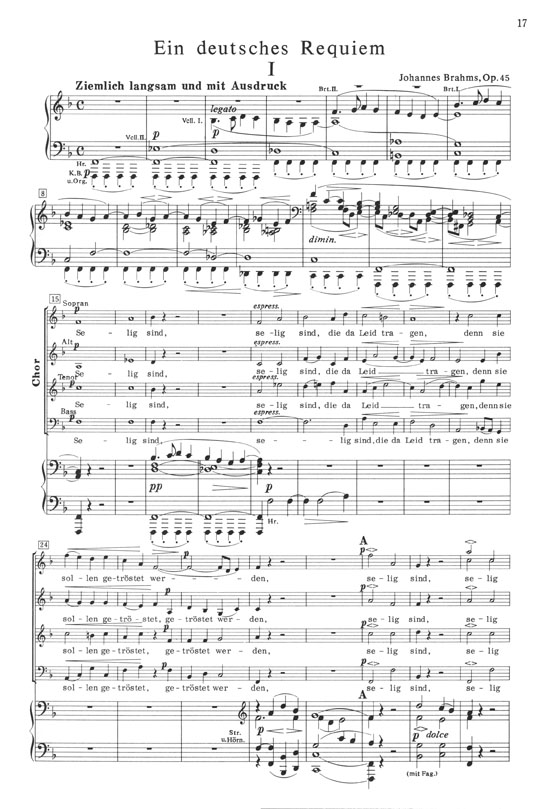 Brahms Ein Deutsches Requiem Op. 45／ブラームス ドイツ・レクイエム