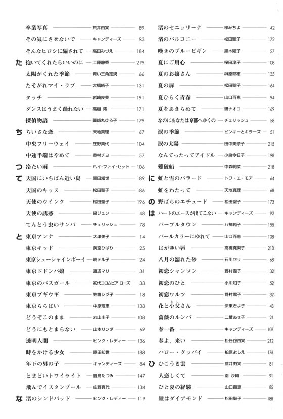 女の歌謡ポップス ベスト258 第2版