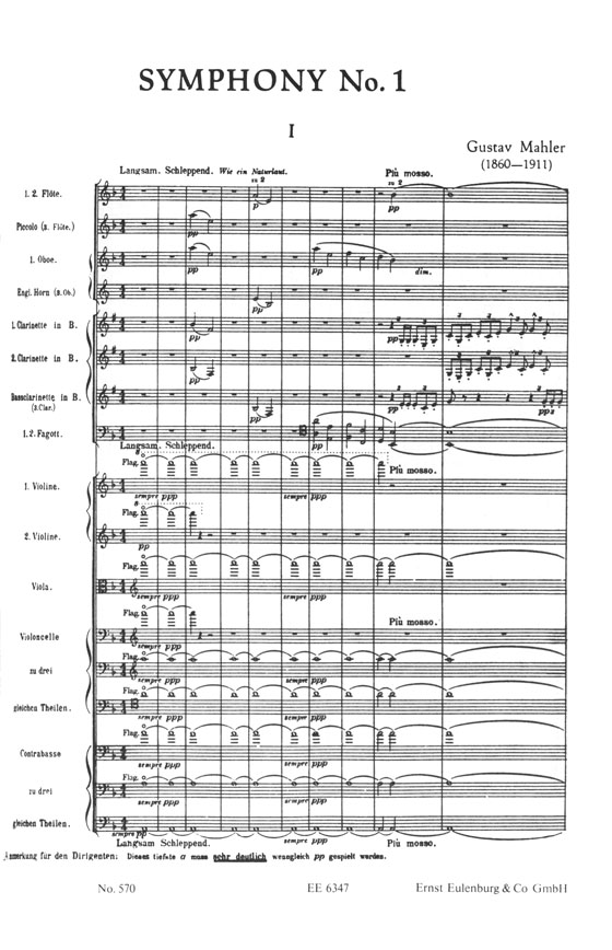 Mahler Symphony No. 1 in D Major,  "The Titan" ／マーラー 交響曲第1番二長調(巨人)