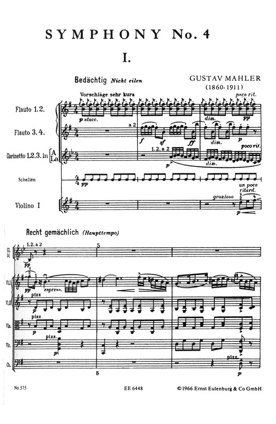 Mahler Symphony No. 4 in G Major ／マーラー 交響曲第4番ト長調
