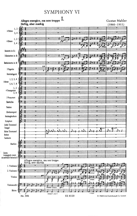 Mahler Symphony No. 6 in A minor ／マーラー 交響曲第6番イ短調