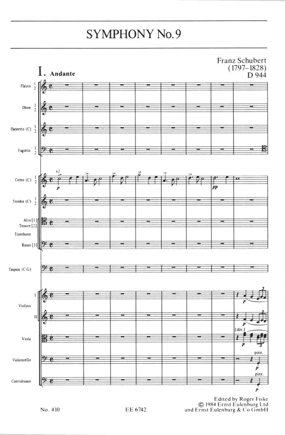 Schubert Symphony No.9 in C major , D944/シューベルト 交響曲第9番 ハ長調 《グレート》 Schubert Symphony No.9 in C major , D944/シューベルト 交響曲第9番 ハ長調 《グレート》