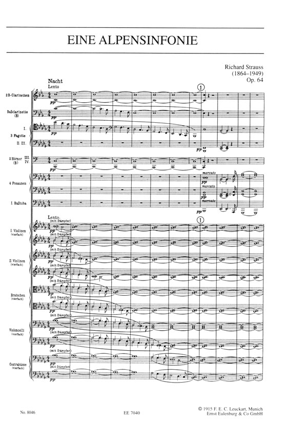 R. Strauss Eine Alpensinfonie Op. 64／リヒャルト・シュトラウス アルプス交響曲