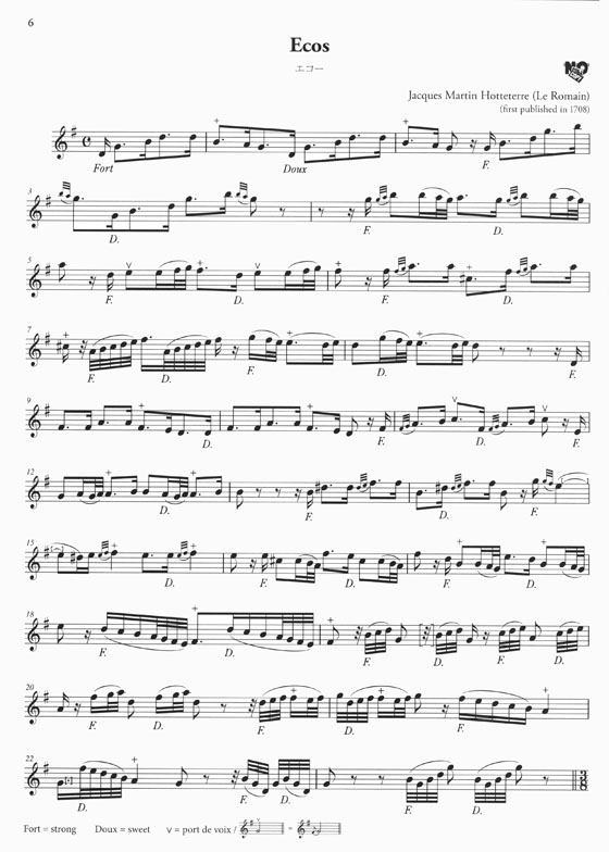 Masterpieces for Solo Flute Revised Edition／無伴奏フルート名曲集 ［改訂版］
