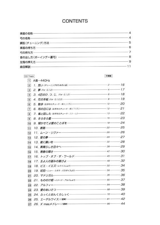 カラオケCD付 休日のヴァイオリニスト~チューニングからコンサートへ~