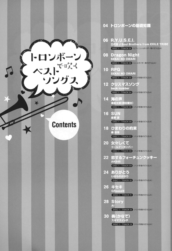 トロンボーンで吹くベストソングス(カラオケCD2枚付)