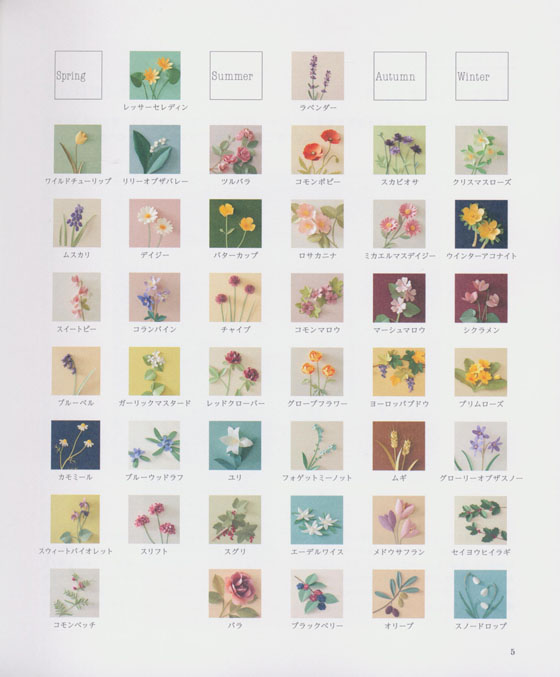 野の花の立体切り紙 西洋編 野の花の立体切り紙 西洋編