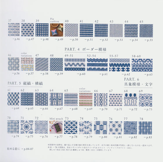 日本の粋なデザイン 和のクロスステッチ図案帖