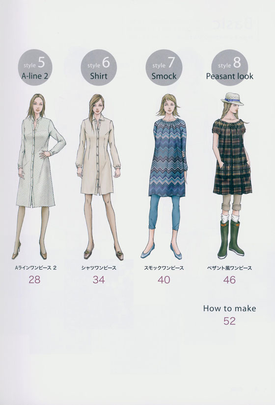 パターンのバリエーションを楽しむ Dress Style Book