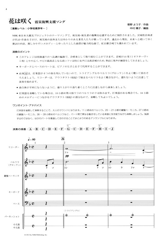 子どもから大人まで楽しめる ドレミ音名付 器楽アンサンブル フルーツバスケット 3