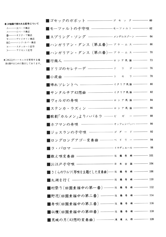 保存版 佐藤秀廊 ハーモニカ独奏曲集 第二集【改訂版】