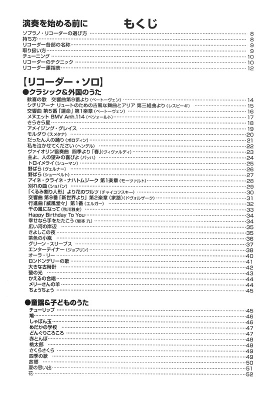 やさしく楽しくたくさん吹ける！ ソプラノ・リコーダー ベスト220