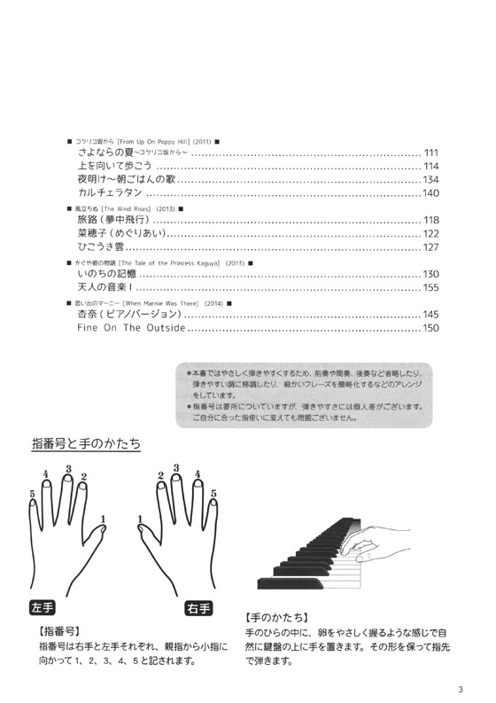 ピアノ・ソロ 好きな曲からはじめる やさしい宮崎駿＆スタジオジブリ