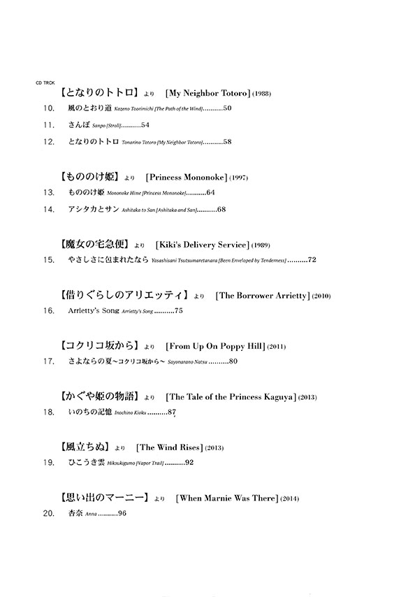 Violin Solo ヴァイオリンで弾きたい スタジオジブリ曲集 CD BOOK