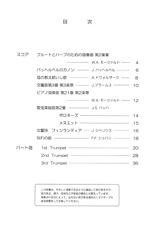 New ジョイフル トランペット アンサンブル 4A