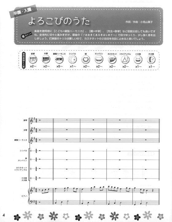 ステキな発表会に!おかあさん・おとうさんに聴かせたい 器楽合奏ソング集