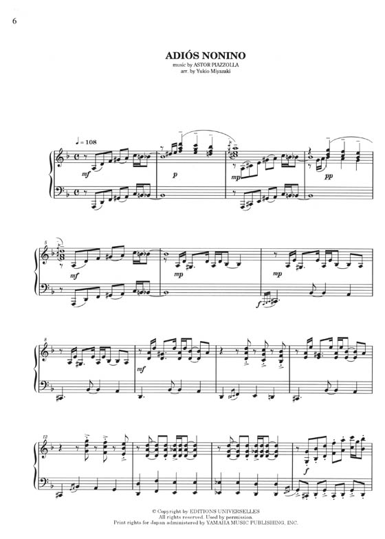 Piano Solo アストル・ピアソラ／ピアノ・コレクション〈CD付〉