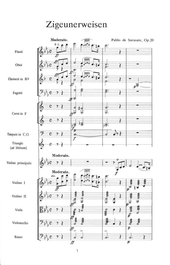 Sarasate【Zigeunerweisen , Opus 20】 ツィゴイネルワイゼン Sarasate【Zigeunerweisen , Opus 20】 ツィゴイネルワイゼン