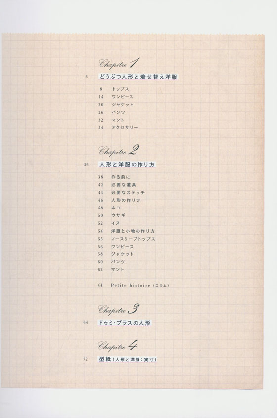 パリの着せ替えどうぶつ人形