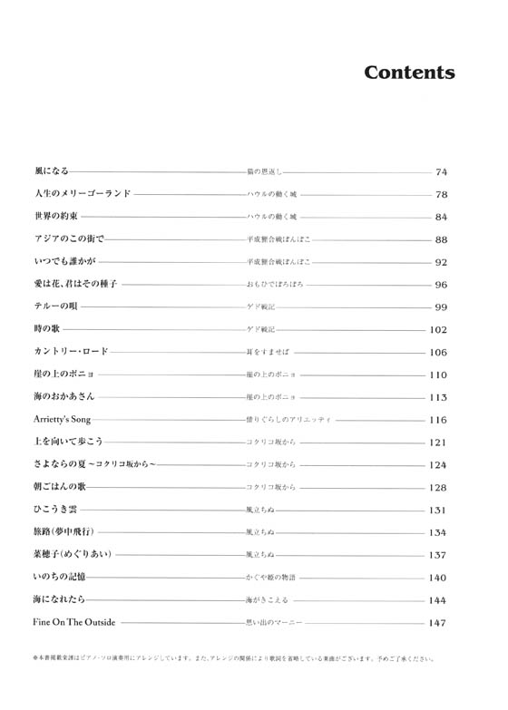 ワンランク上のピアノ・ソロ スタジオジブリ作品集 保存版