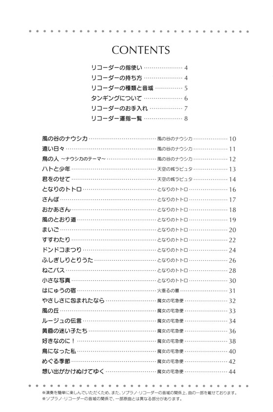 音名フリガナ付き これなら吹ける ソプラノ‧リコーダー‧スタジオジブリ曲集 保存版