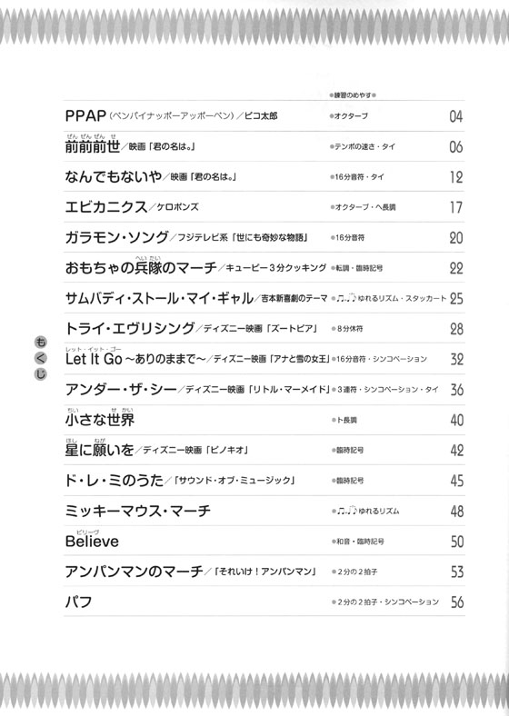 レッスンでも使える 弾いてみたいな こどもの人気ソング ピアノ曲集