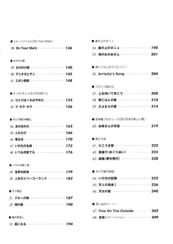 やさしいピアノ・ソロ スタジオジブリ大全集 保存版