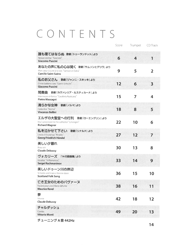 伴奏CD付 トランペット・アルバム クラシック名曲選