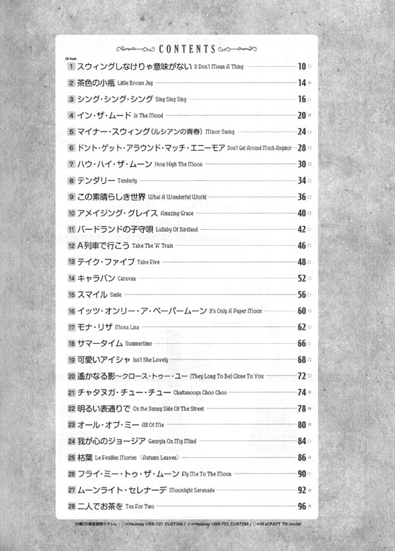 模範演奏CD付 ウクレレ スウィング・ジャズ ウクレレ１本で奏でるジャズ名曲集