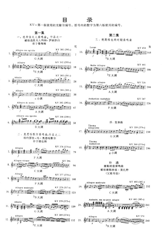 莫札特小提琴奏鳴曲集 第一集 (簡中)