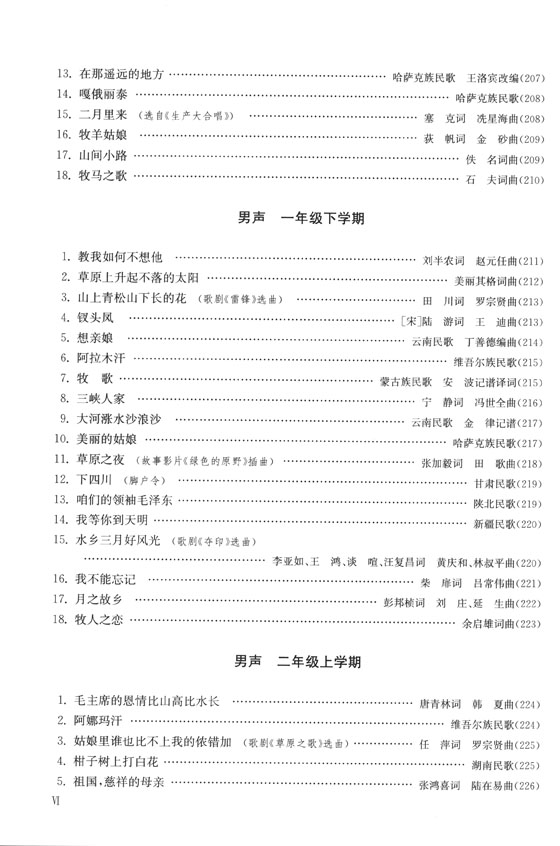 中國民族聲樂教程 上冊 必唱曲目 (簡中) 中國民族聲樂教程 上冊 必唱曲目 (簡中)